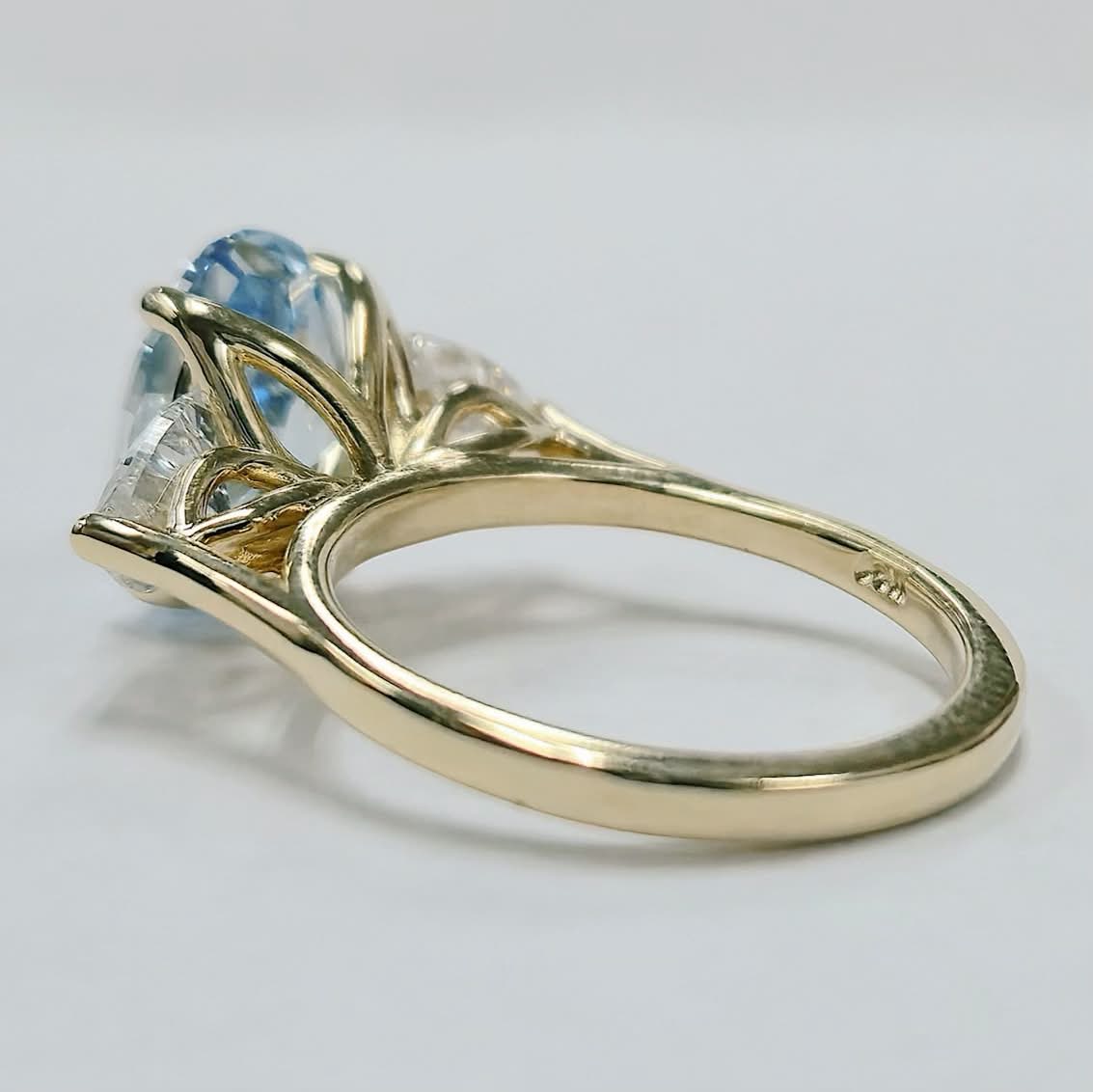 Blue Diamond Engagement Ring
