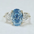 Blue Diamond Engagement Ring