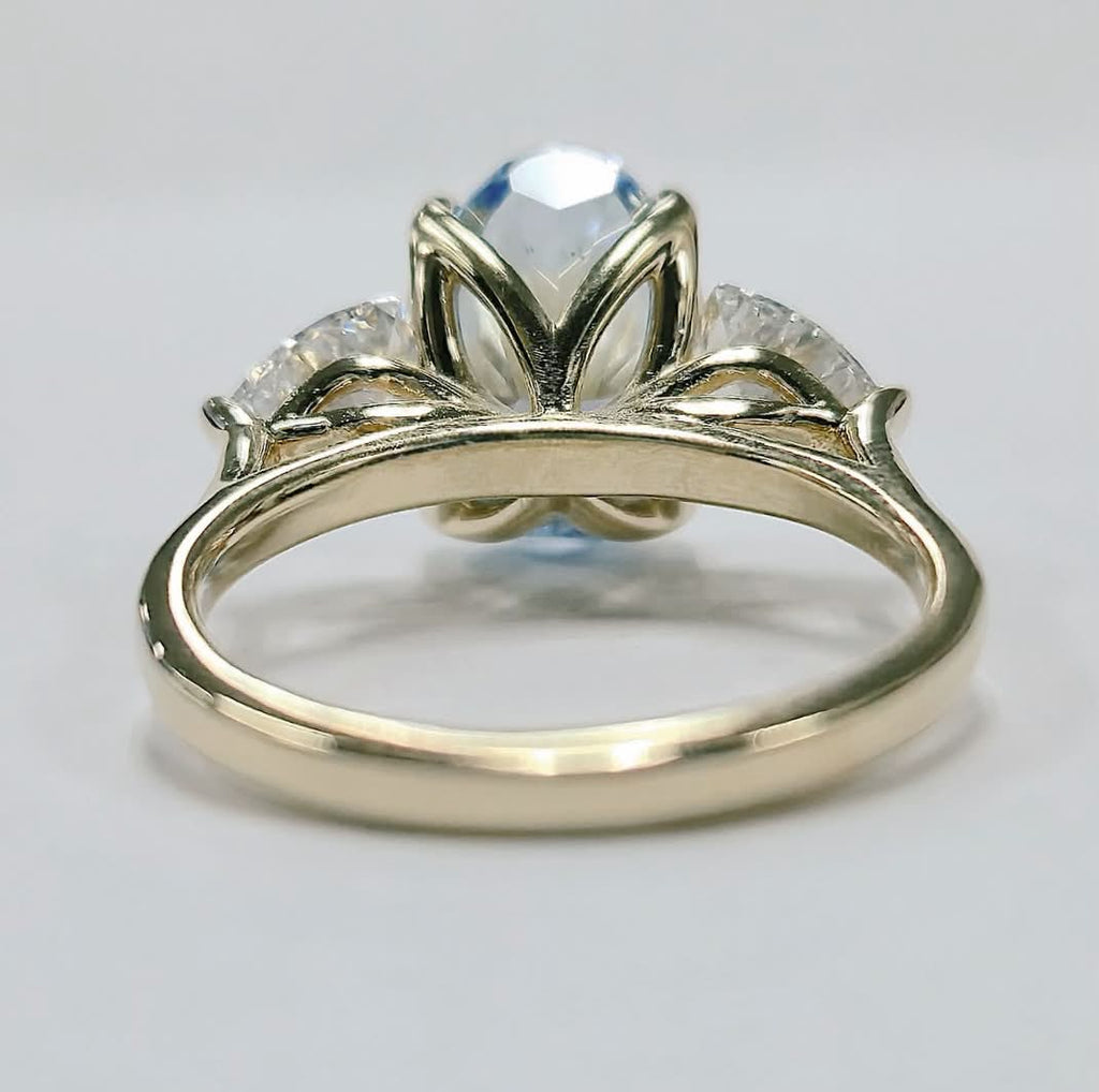 Blue Diamond Engagement Ring