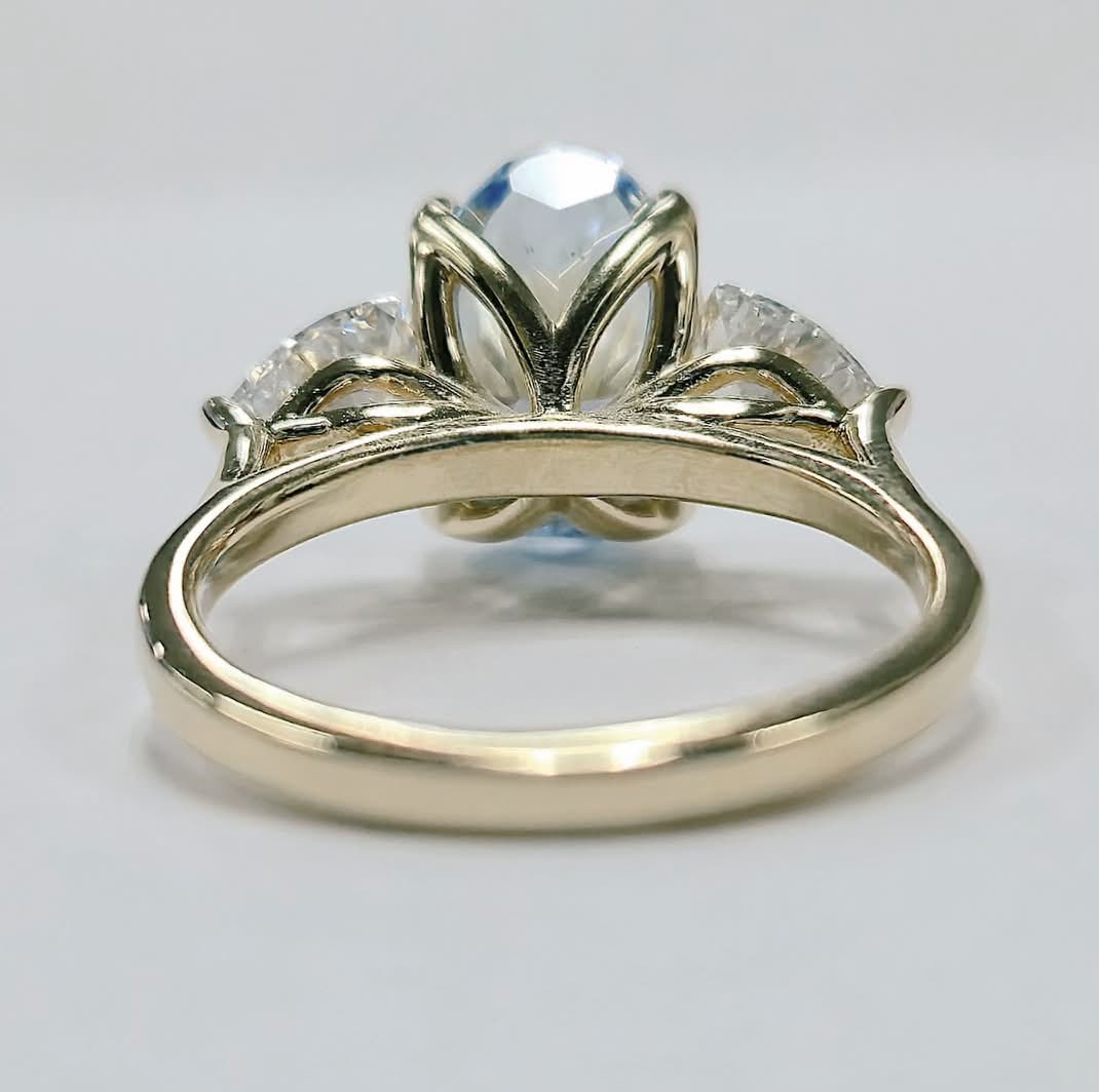 Blue Diamond Engagement Ring